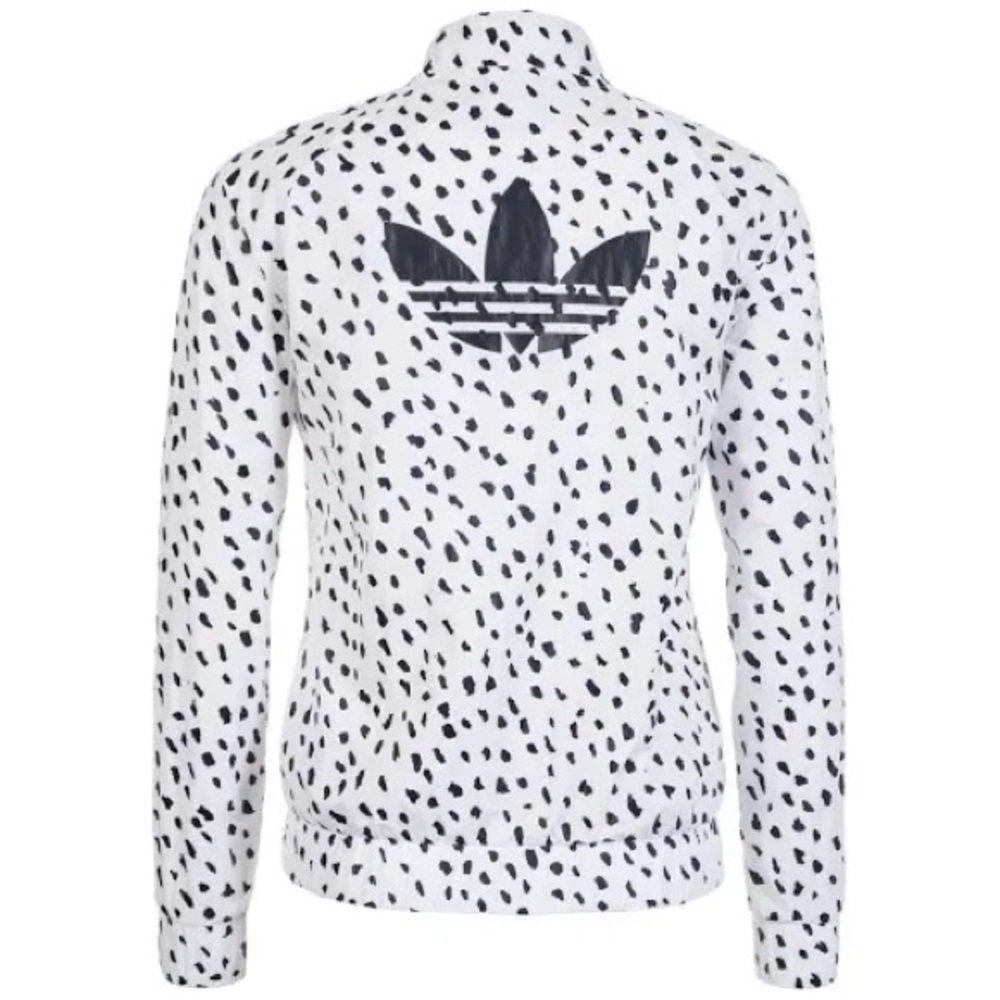 NWOT adidas Originals SST Track Jacket Full Zip Women's White Black Windbreaker